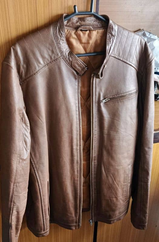 original Leather jacket Large size 0