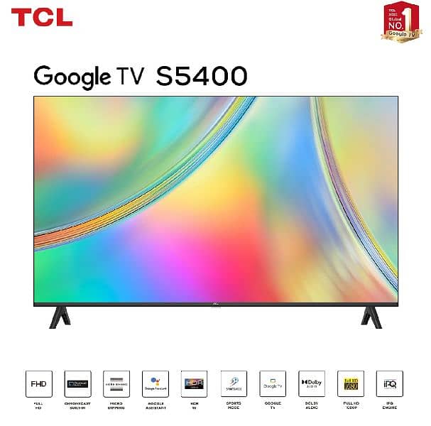 TCL 40" S5400 Smart Android TV 0