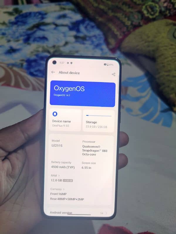 OnePlus 9, 12/256, dual sim approved. 7