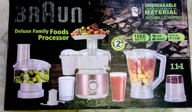 Braun Deluxe Family Foods Processor 2