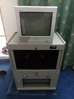 Sony TV + TV trolley for sell , good condition