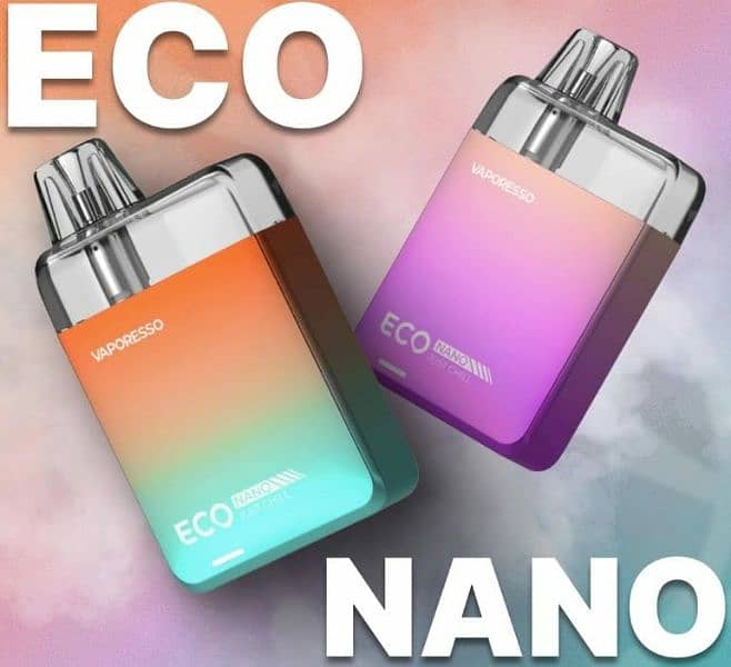 Eco Nano High smoking refillable and rechargeable 3