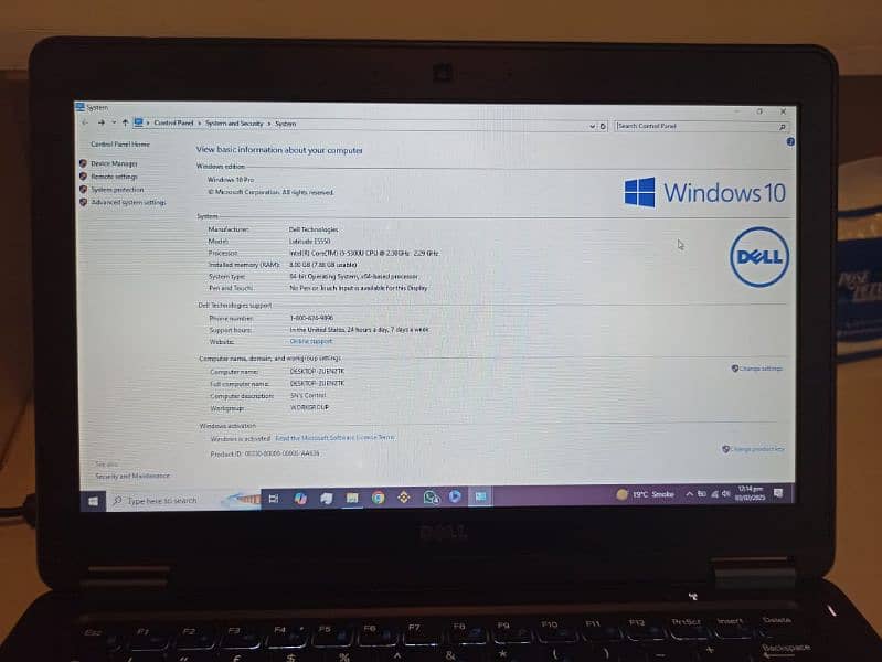 Dell Latitude E7250 8/256 SSD i5 5th gen 8