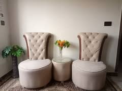 genuine quality coffee chairs with round centre table