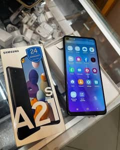 samsung a21s used 4by64 with box available