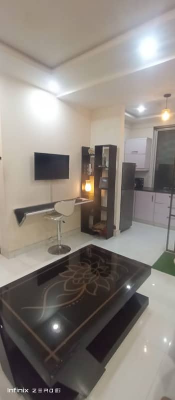 Like Brand 1 Bed Luxury Furnished Flat Available For Rent in Sector D Bahria Town Lahore 2