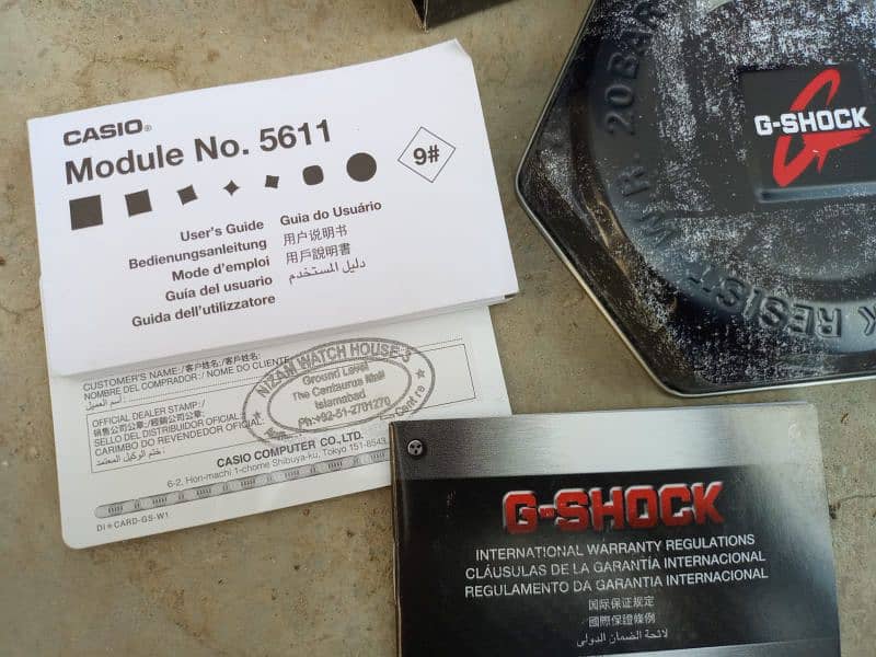 Casio G Shock GA-2100-1A1ER Black New Complete Boxing Warranty Card 9