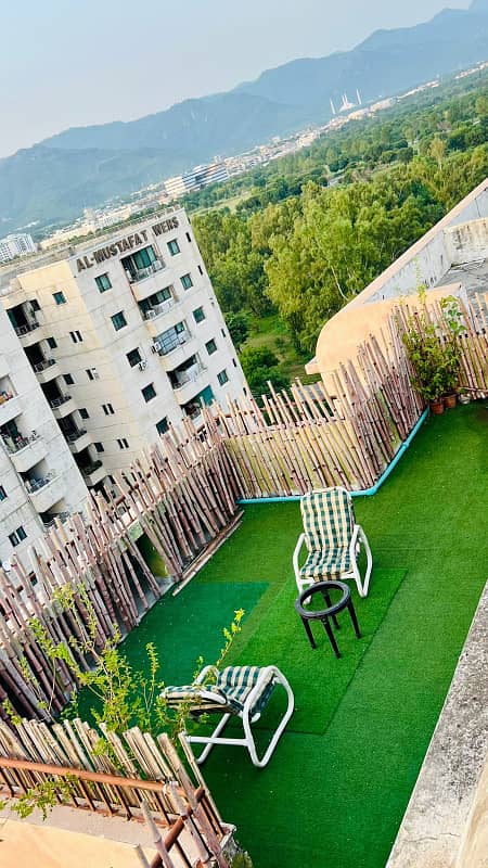 1 bed fully furnished penthouse available for rent in Park Tower F-10 Islamabad 12