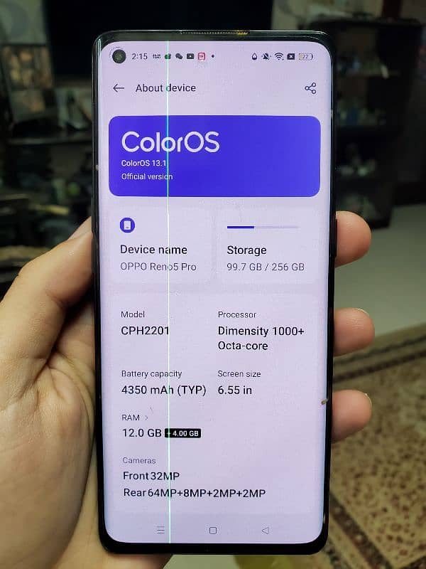 Oppo Reno 5 Pro 256GB - Black 1