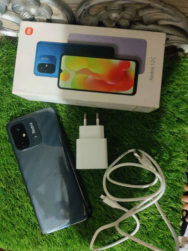 Redmi 12c 4+4 gb 128gb with box charger 7