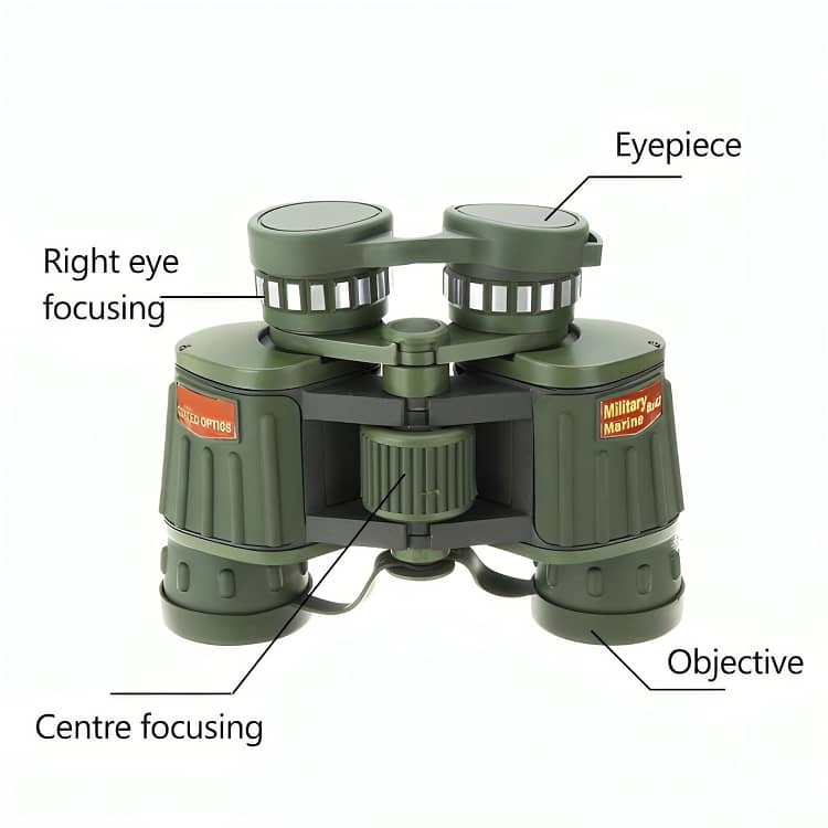 Military Marine Binoculars 8x42 High-Quality Coated Optics for Clear 4