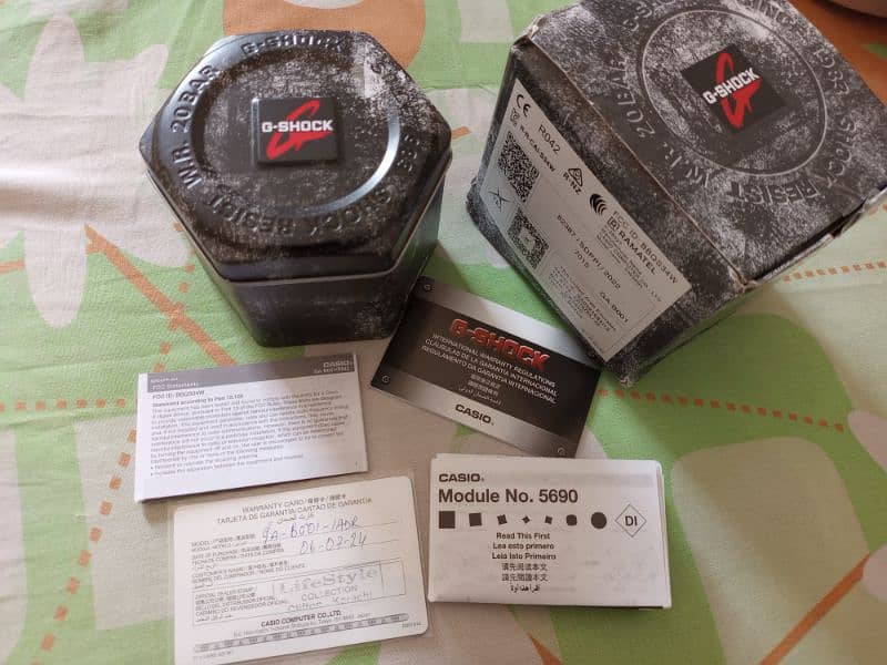 Casio G Shock GA-B001-1ADR Bluetooth New Unused Complete Boxing 13