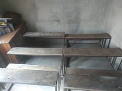 School Benches And Desks