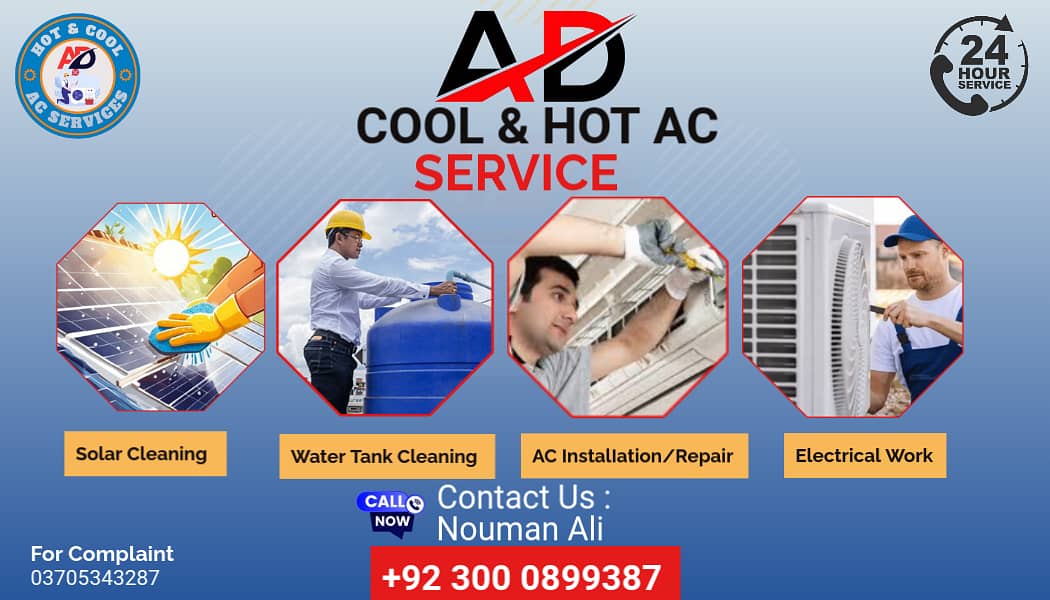 Electrician, AC, Fridge, Washing Machine, Solar repair in Lahore 0