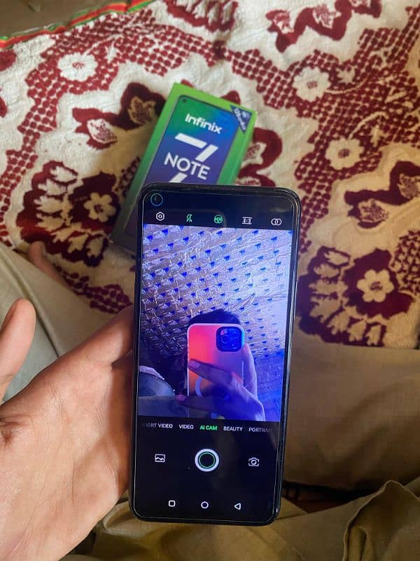 Infinix note 7  6/128 with box all genuine no open no repair 9