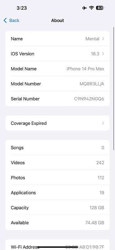 I phone 14 pro max Jv 1