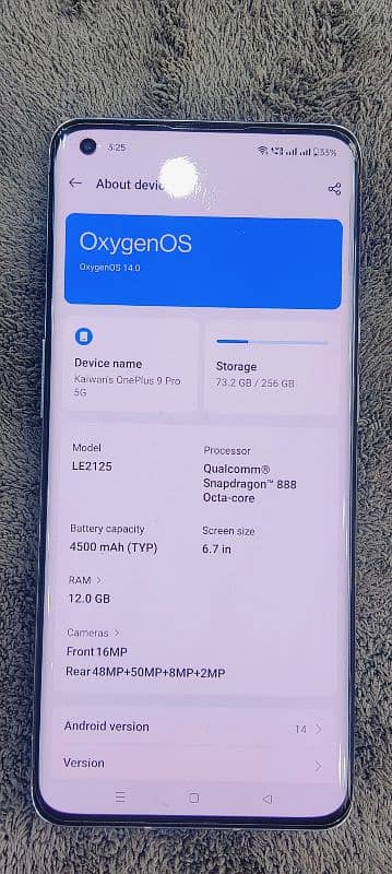 Oneplus 9 Pro 12/256 dual sim 6