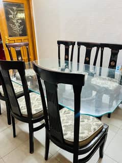 dining table with 8 chairs for sale