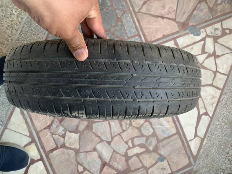 tyre Korean 155/70/13 aik b puncher no lags his dono ma 2