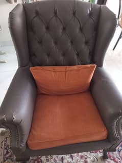 Comfortable wing chair