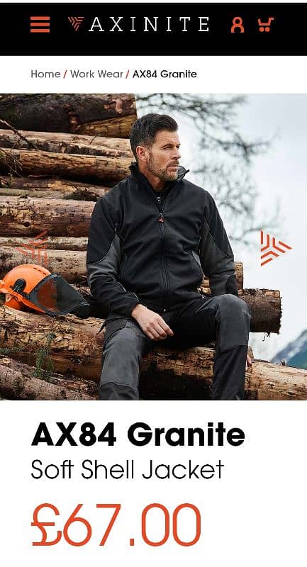 A-x-i-n-i-t-e branded soft shell jacket export quality. 4