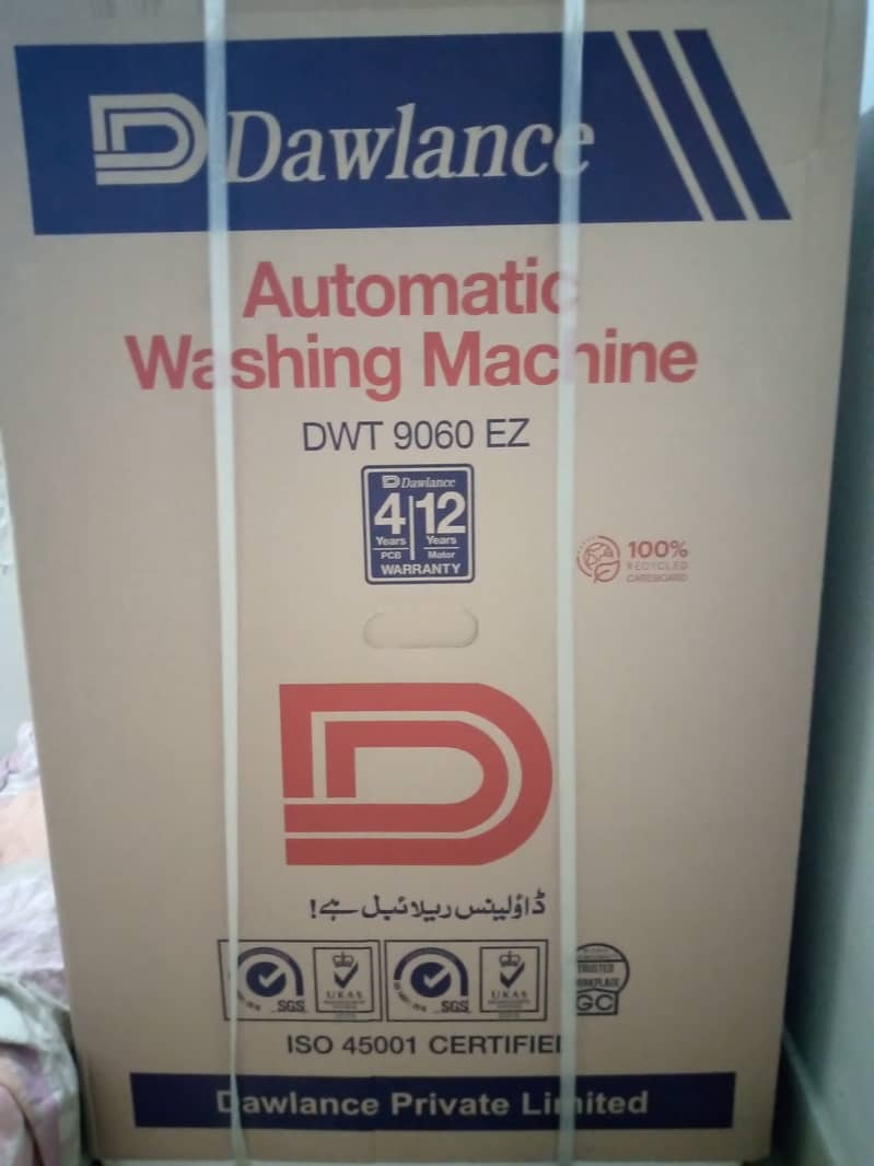 Dawlance Full automatic washing machine DWT 9060 EZ 8kg 4