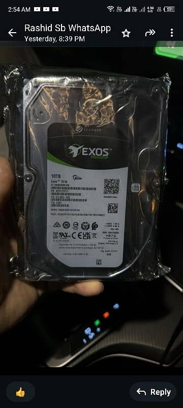 Seagate exos 10 tb sas hard drive ( hard disk computer laptop ssd 1