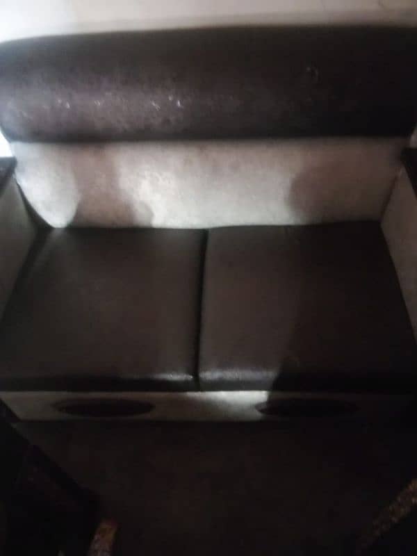 2seater leather sofa 0