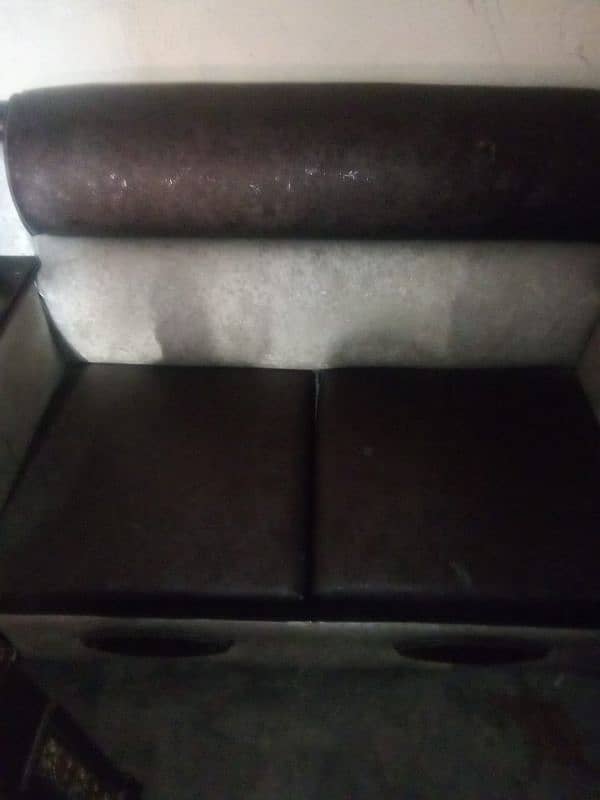 2seater leather sofa 1