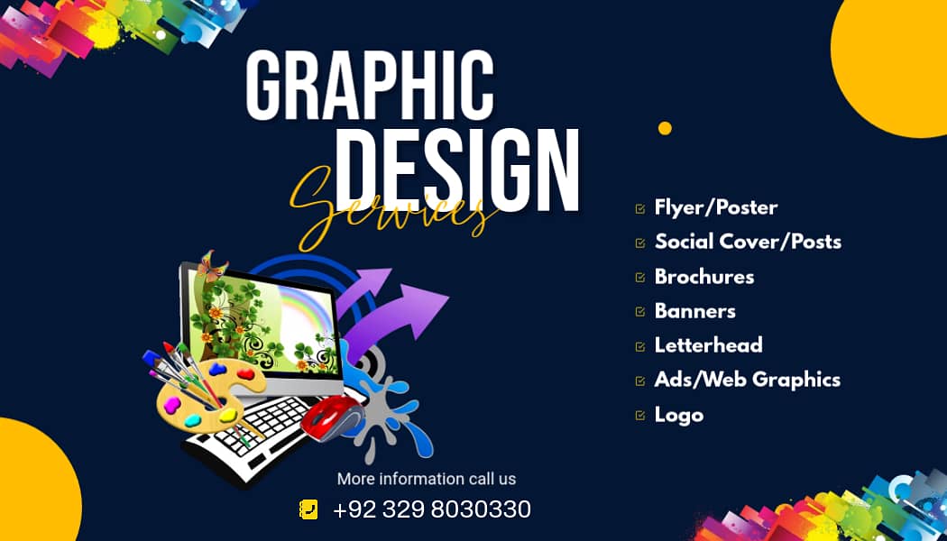 Graphic Designer, Logo design, Poster Design, Vedio Editor In Pakistan 0