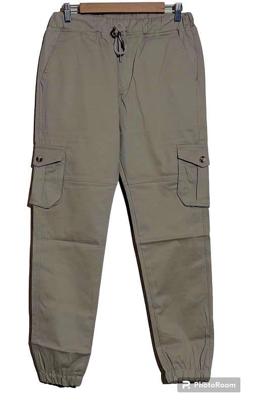 CARGO PLAIN PANTS FOR MEN 1