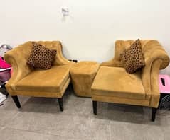 2 sofa's + Stool table is up for sale