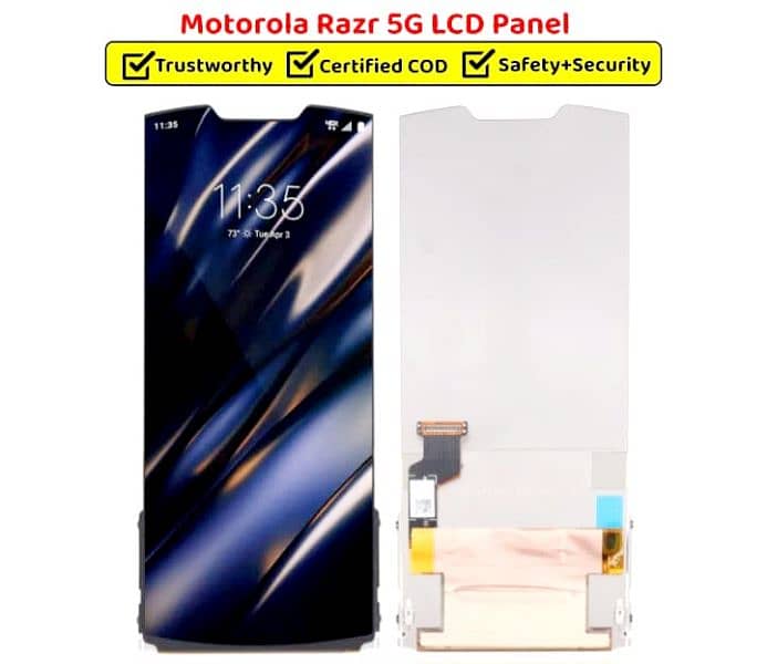 Moto RAZR Flip 2020, Samsung Flip 3, 4, 5, Fold 2, 3,4 Original Panels 1