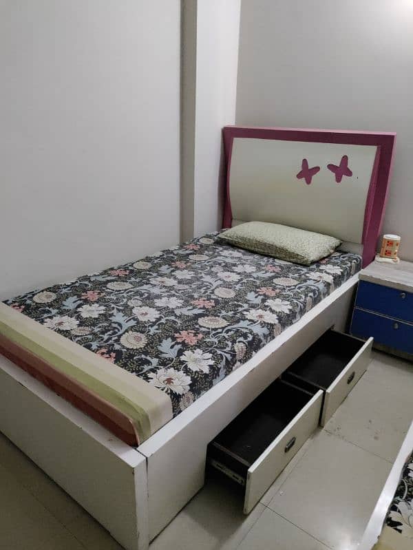 Pink Single Bed (Girls) 2