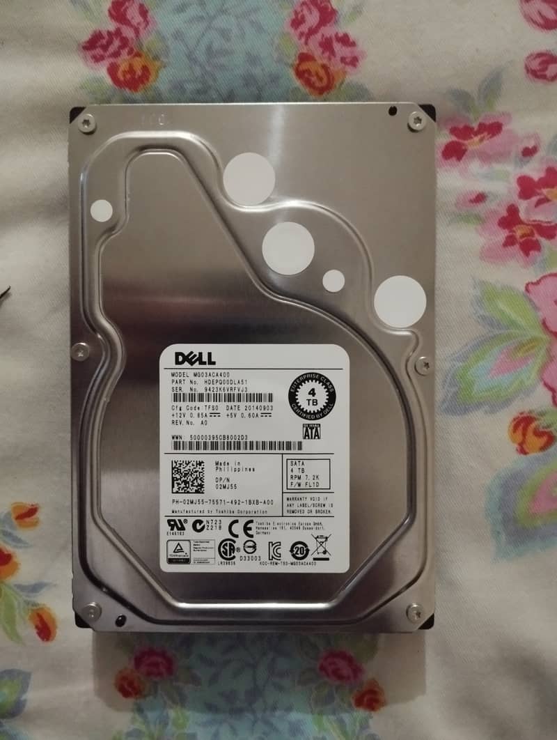 4TB SATA 3.5" Desktop Hard Drive 0