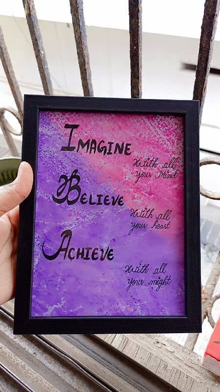 Beautiful Hand made Motivational Frames 5