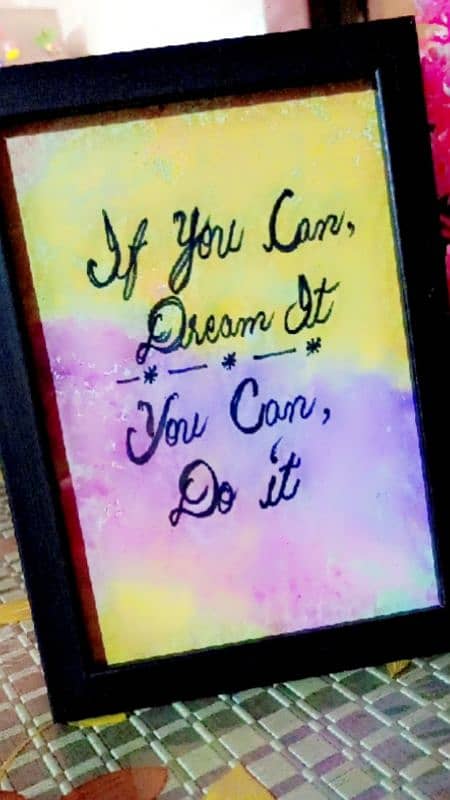 Beautiful Hand made Motivational Frames 6