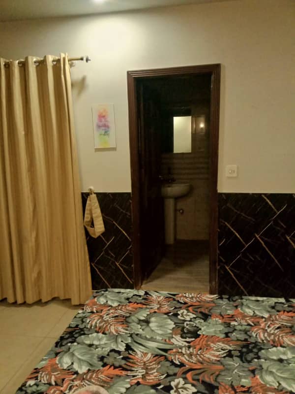 one bed fully furnished apartment available for rent in E-11 Islamabad 3