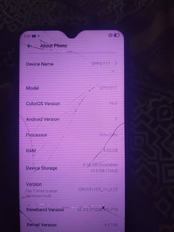 Oppo F11 Condition good just panel broken 6