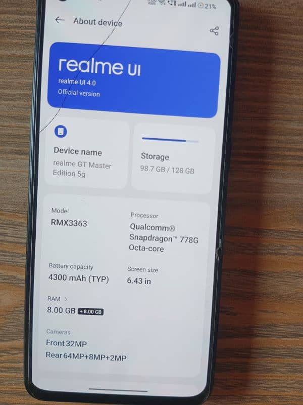 Realme gt master Edition 5g 1