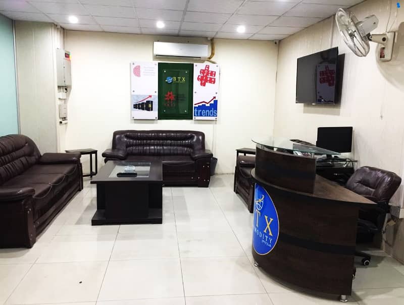 1800 Sq Feet Fully Furnished Office Original Pictures Reasonable Rent On Main Boulevard Gulberg For Rent 12