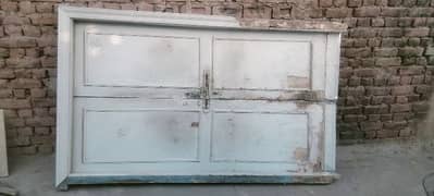 used wooden door