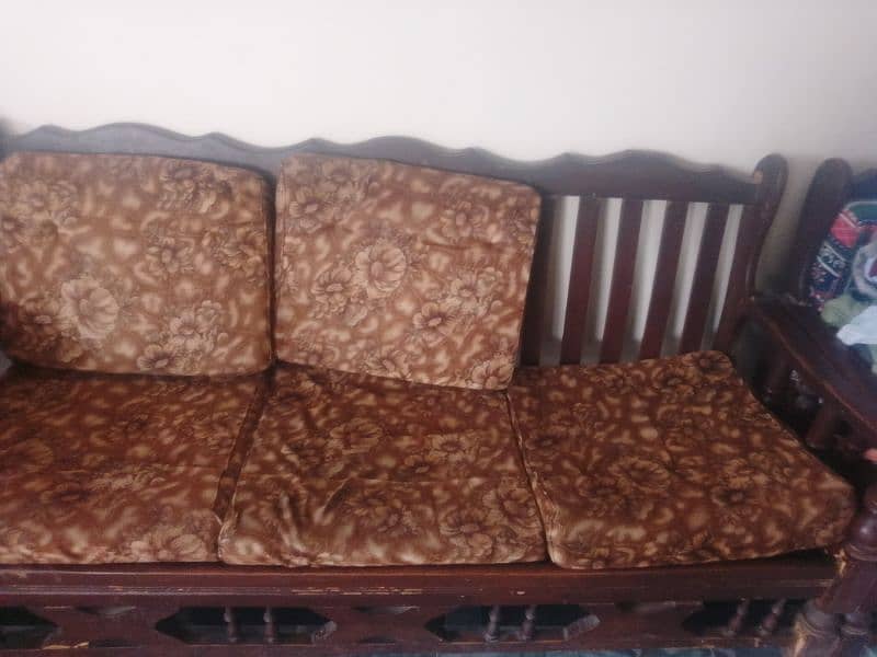 ak cushion ak wooden sofa set 0