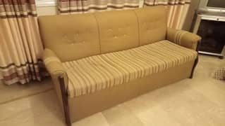 Teak wood 5 Seater Sofa Set With Tables