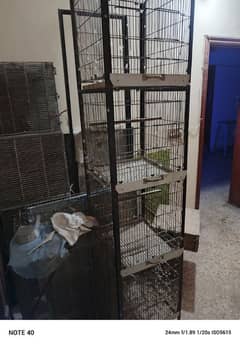 4 portion galvanized folding cage