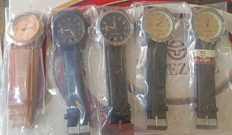 Strip leather Strip Stainless Steel Watches- Full waterproof. 2