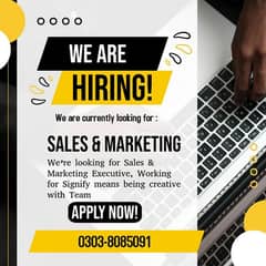 Sales And Marketing Executive Required - Nazar Japan Motors