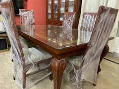 6 chairs luxury dining table for sale