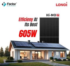 Longi Hi-Mo7 605watt 12years warranty 31.50per watt with documents