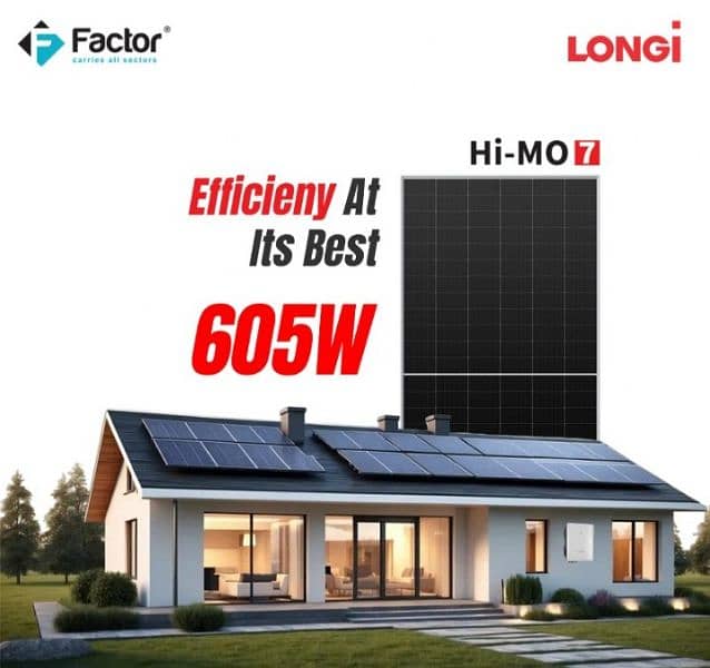 Longi Hi-Mo7 605watt 12years warranty 31.50per watt with documents 0